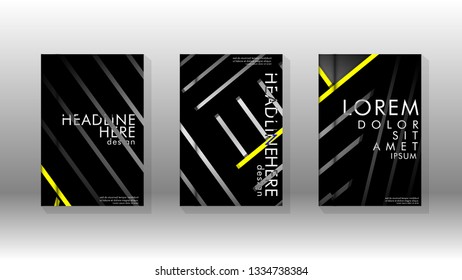 Cover book with a geometric design background. Valid for banners, placards, leaflets, poster designs, etc. Eps10 vector template