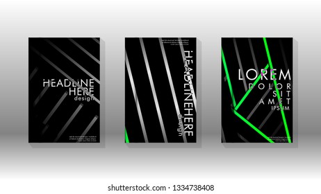 Cover book with a geometric design background. Valid for banners, placards, leaflets, poster designs, etc. Eps10 vector template