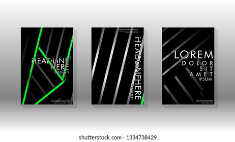 Cover book with a geometric design background. Valid for banners, placards, leaflets, poster designs, etc. Eps10 vector template