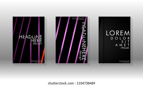 Cover book with a geometric design background. Valid for banners, placards, leaflets, poster designs, etc. Eps10 vector template