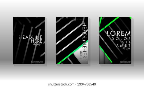 Cover book with a geometric design background. Valid for banners, placards, leaflets, poster designs, etc. Eps10 vector template