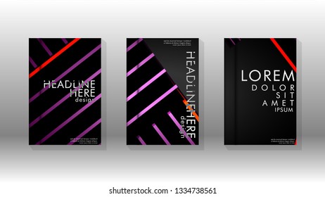 Cover book with a geometric design background. Valid for banners, placards, leaflets, poster designs, etc. Eps10 vector template