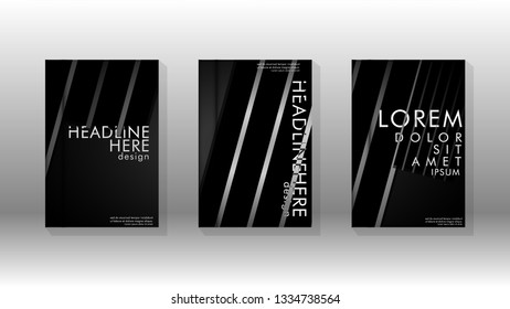 Cover book with a geometric design background. Valid for banners, placards, leaflets, poster designs, etc. Eps10 vector template