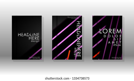 Cover book with a geometric design background. Valid for banners, placards, leaflets, poster designs, etc. Eps10 vector template