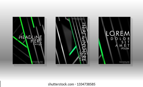 Cover book with a geometric design background. Valid for banners, placards, leaflets, poster designs, etc. Eps10 vector template