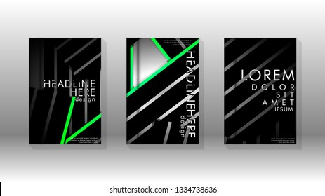 Cover book with a geometric design background. Valid for banners, placards, leaflets, poster designs, etc. Eps10 vector template