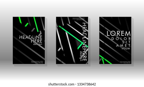 Cover book with a geometric design background. Valid for banners, placards, leaflets, poster designs, etc. Eps10 vector template