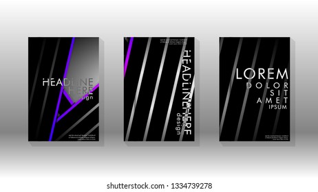 Cover book with a geometric design background. Valid for banners, placards, leaflets, poster designs, etc. Eps10 vector template