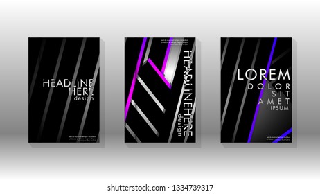 Cover book with a geometric design background. Valid for banners, placards, leaflets, poster designs, etc. Eps10 vector template