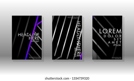 Cover book with a geometric design background. Valid for banners, placards, leaflets, poster designs, etc. Eps10 vector template