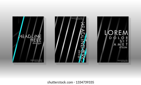 Cover book with a geometric design background. Valid for banners, placards, leaflets, poster designs, etc. Eps10 vector template