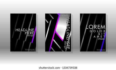 Cover book with a geometric design background. Valid for banners, placards, leaflets, poster designs, etc. Eps10 vector template