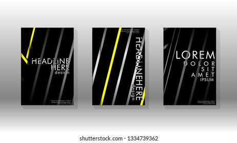 Cover book with a geometric design background. Valid for banners, placards, leaflets, poster designs, etc. Eps10 vector template
