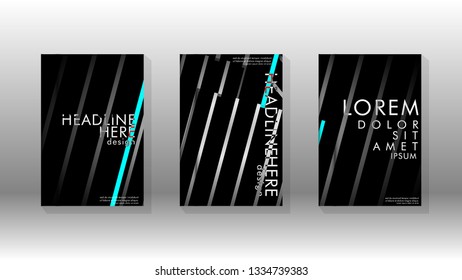 Cover book with a geometric design background. Valid for banners, placards, leaflets, poster designs, etc. Eps10 vector template