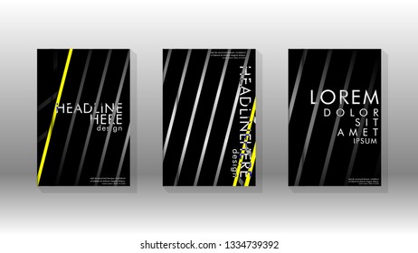Cover book with a geometric design background. Valid for banners, placards, leaflets, poster designs, etc. Eps10 vector template