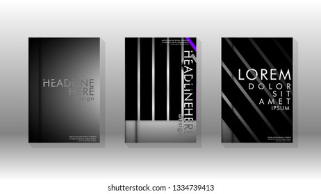 Cover book with a geometric design background. Valid for banners, placards, leaflets, poster designs, etc. Eps10 vector template