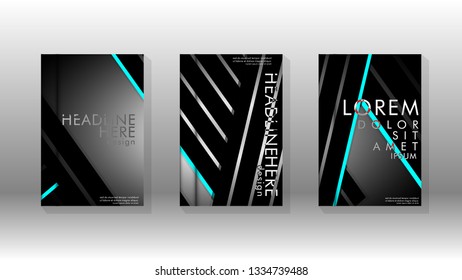 Cover book with a geometric design background. Valid for banners, placards, leaflets, poster designs, etc. Eps10 vector template