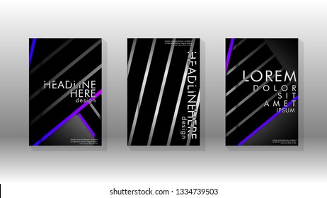 Cover book with a geometric design background. Valid for banners, placards, leaflets, poster designs, etc. Eps10 vector template