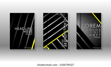 Cover book with a geometric design background. Valid for banners, placards, leaflets, poster designs, etc. Eps10 vector template