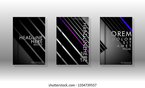 Cover book with a geometric design background. Valid for banners, placards, leaflets, poster designs, etc. Eps10 vector template