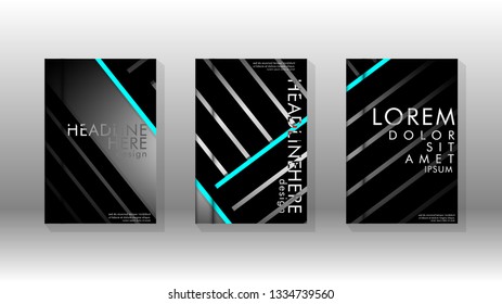Cover book with a geometric design background. Valid for banners, placards, leaflets, poster designs, etc. Eps10 vector template