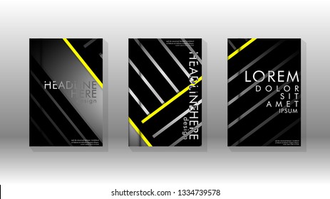 Cover book with a geometric design background. Valid for banners, placards, leaflets, poster designs, etc. Eps10 vector template