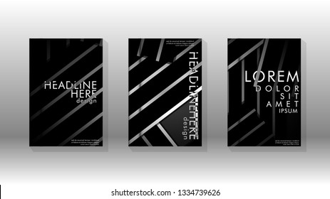 Cover book with a geometric design background. Valid for banners, placards, leaflets, poster designs, etc. Eps10 vector template