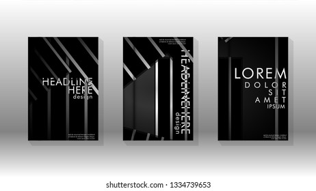 Cover book with a geometric design background. Valid for banners, placards, leaflets, poster designs, etc. Eps10 vector template
