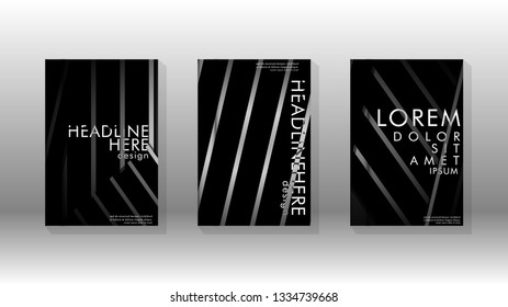 Cover book with a geometric design background. Valid for banners, placards, leaflets, poster designs, etc. Eps10 vector template