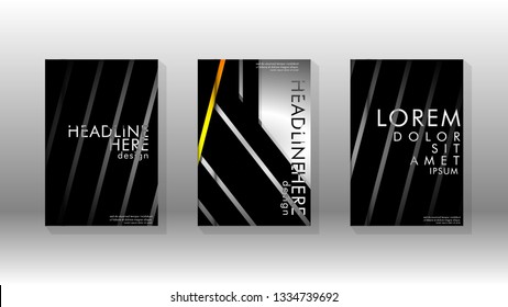 Cover book with a geometric design background. Valid for banners, placards, leaflets, poster designs, etc. Eps10 vector template
