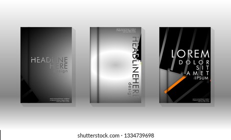 Cover book with a geometric design background. Valid for banners, placards, leaflets, poster designs, etc. Eps10 vector template