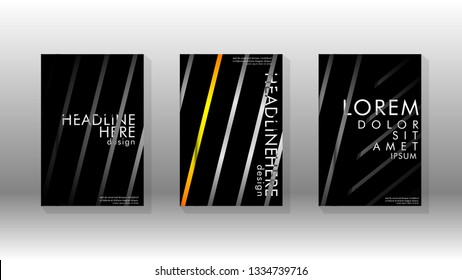 Cover book with a geometric design background. Valid for banners, placards, leaflets, poster designs, etc. Eps10 vector template