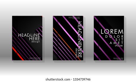 Cover book with a geometric design background. Valid for banners, placards, leaflets, poster designs, etc. Eps10 vector template
