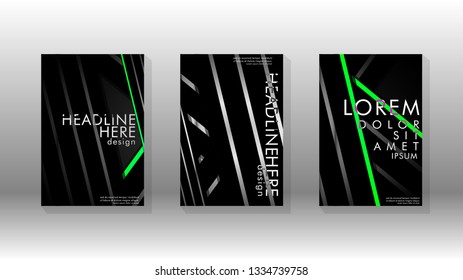 Cover book with a geometric design background. Valid for banners, placards, leaflets, poster designs, etc. Eps10 vector template