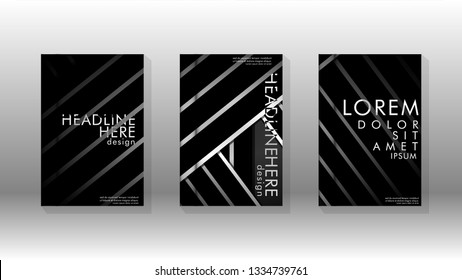 Cover book with a geometric design background. Valid for banners, placards, leaflets, poster designs, etc. Eps10 vector template