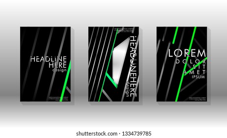 Cover book with a geometric design background. Valid for banners, placards, leaflets, poster designs, etc. Eps10 vector template
