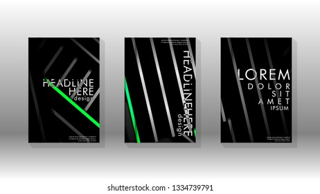 Cover book with a geometric design background. Valid for banners, placards, leaflets, poster designs, etc. Eps10 vector template