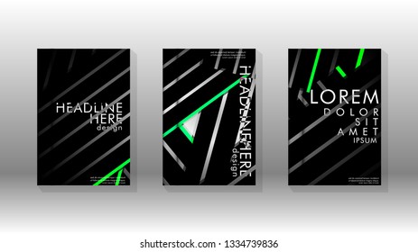 Cover book with a geometric design background. Valid for banners, placards, leaflets, poster designs, etc. Eps10 vector template