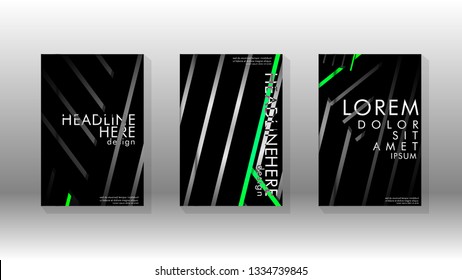 Cover book with a geometric design background. Valid for banners, placards, leaflets, poster designs, etc. Eps10 vector template