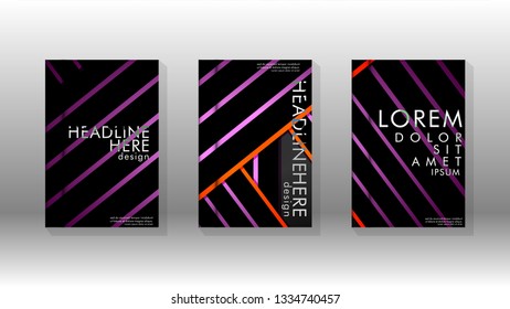 Cover book with a geometric design background. Valid for banners, placards, leaflets, poster designs, etc. Eps10 vector template
