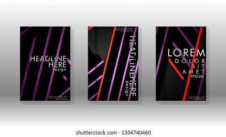 Cover book with a geometric design background. Valid for banners, placards, leaflets, poster designs, etc. Eps10 vector template
