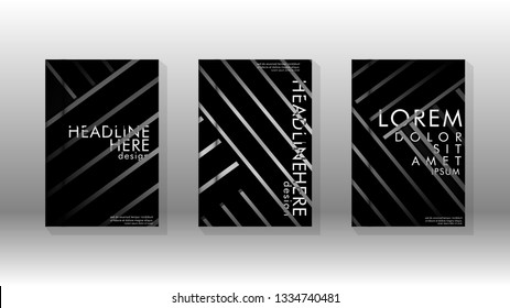 Cover book with a geometric design background. Valid for banners, placards, leaflets, poster designs, etc. Eps10 vector template