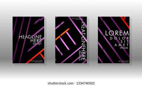 Cover book with a geometric design background. Valid for banners, placards, leaflets, poster designs, etc. Eps10 vector template