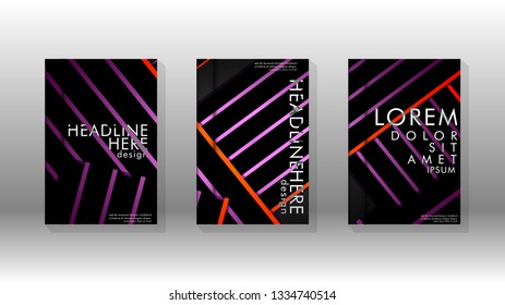 Cover book with a geometric design background. Valid for banners, placards, leaflets, poster designs, etc. Eps10 vector template