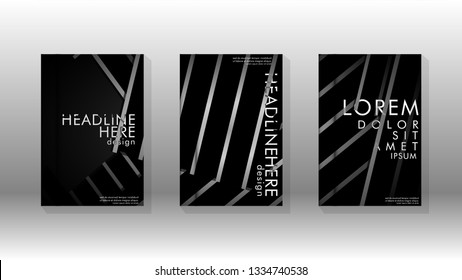Cover book with a geometric design background. Valid for banners, placards, leaflets, poster designs, etc. Eps10 vector template
