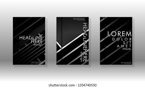Cover book with a geometric design background. Valid for banners, placards, leaflets, poster designs, etc. Eps10 vector template