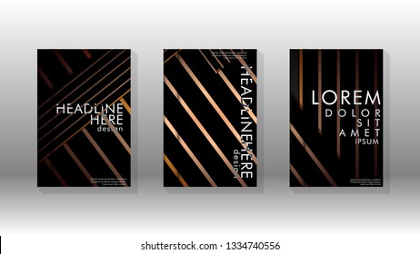 Cover book with a geometric design background. Valid for banners, placards, leaflets, poster designs, etc. Eps10 vector template