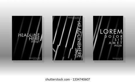 Cover book with a geometric design background. Valid for banners, placards, leaflets, poster designs, etc. Eps10 vector template