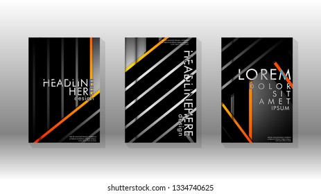 Cover book with a geometric design background. Valid for banners, placards, leaflets, poster designs, etc. Eps10 vector template