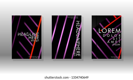 Cover book with a geometric design background. Valid for banners, placards, leaflets, poster designs, etc. Eps10 vector template
